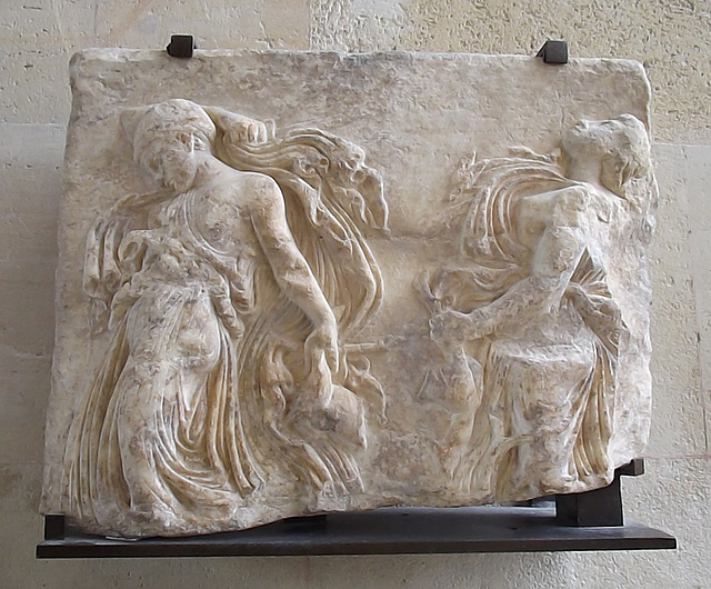 Dancing Maenads Relief in the Louvre, June 2014