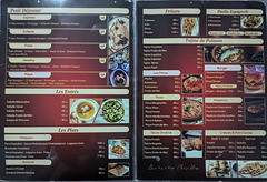 Menu marocain / Morrocan menu
