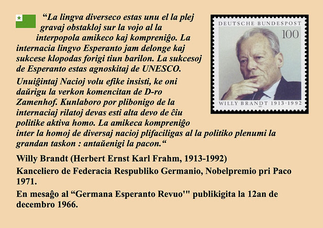 50e-1a de majo#Esperanto-Willy Brandt -EO