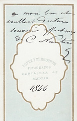 Constance Nantier-Didiée's autograph at the back