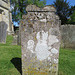 penshurst church, kent (27)c18 gravestone of elizabeth streatfield ; skull and cross bones