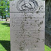 penshurst church, kent (26)c19 slate gravestone of  henry weller +1838, with snake ouroboros, skull, scythe and hourglass