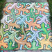 Pandemic chalk: Tessellating Lizards (1)