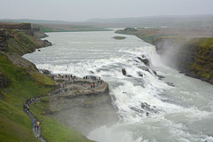 Iceland, Upper Step of Gullfoss Waterfall
