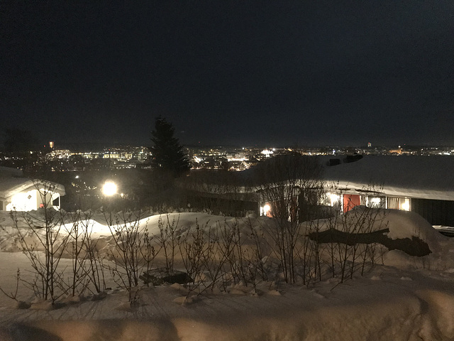 Östersund at night