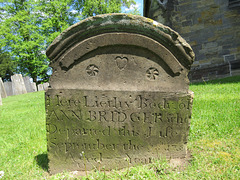 penshurst church, kent (24)c18 gravestone of ann bridger +1758; heart