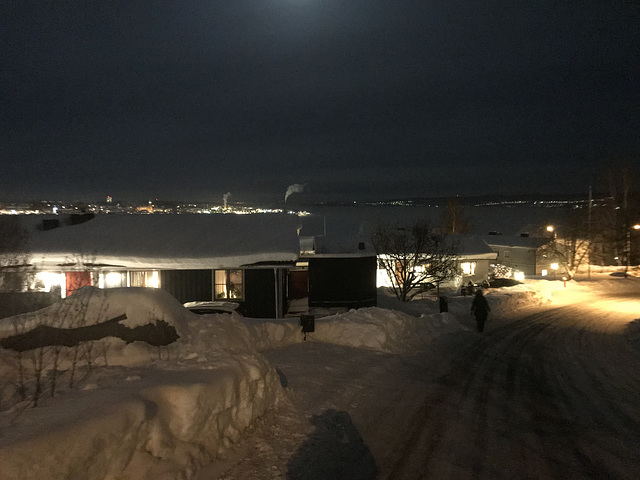 Östersund at night