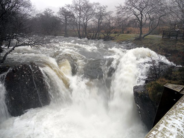 Lower Falls,River Nevis Glen Nevis 31st December 2016