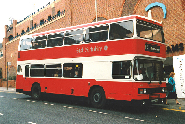 East Yorkshire Motor Services 532 (A532 OKH) in Scarborough - 12 Aug 1994 (236-21)