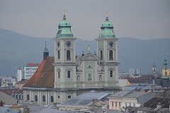 Linz, Alter Dom (View from Linzer Schloss)