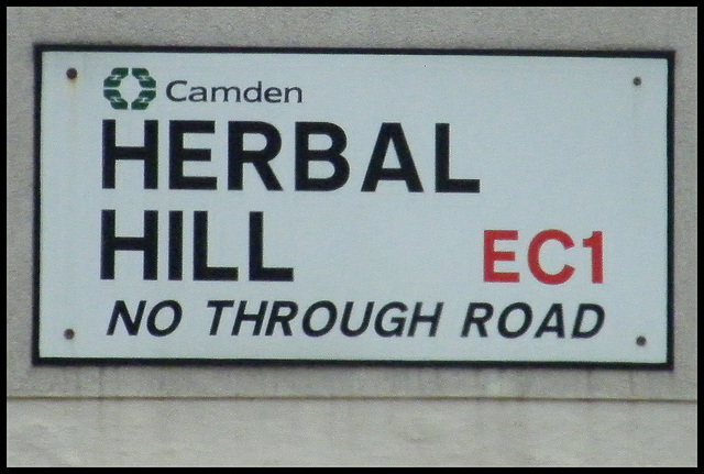 Herbal Hill street sign