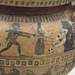 Detail of a Corinthian Column Krater with Herakles and Hesione Attacking a Monster in the Boston Museum of Fine Arts, July 2011