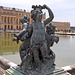 Two Children and a Cupid Statue in the Gardens of Versailles, June 2013