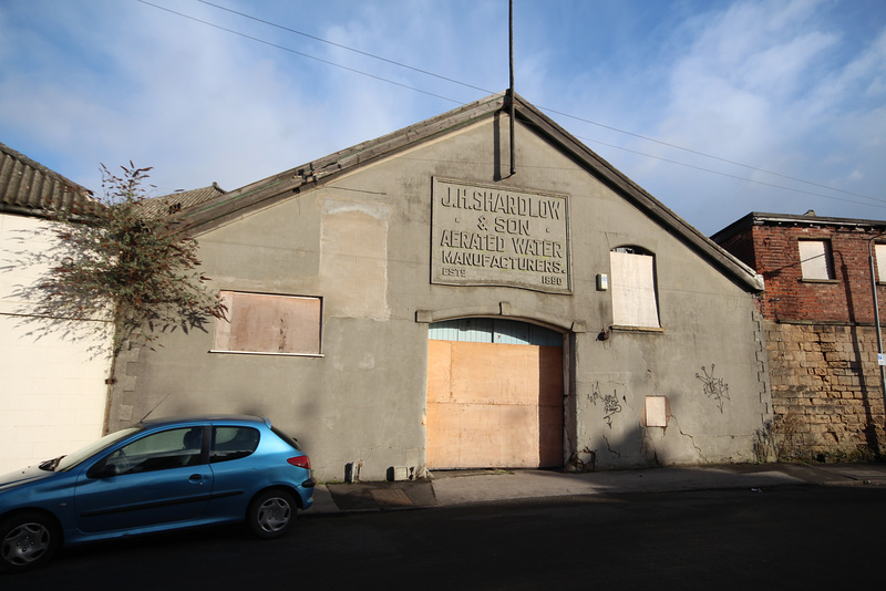 J H Shardlow and Son's Aerated Water Factory, Portland Works, Clarence Road, Worksop, Nottinghamshire