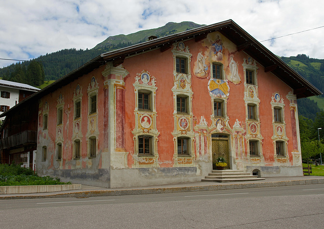 Lüftlmalerei in Holzgau, Lechtal