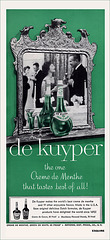 De Kuyper Creme de Menthe Ad, 1961