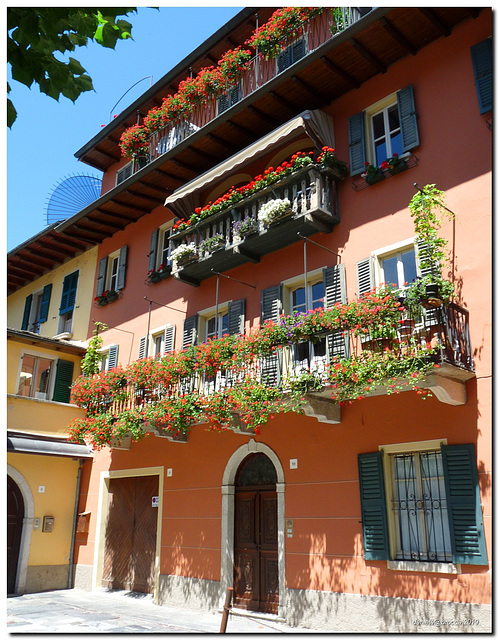 flowered balconies