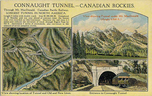 7087. Connaught Tunnel - Canadian Rockies.