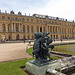 Child and Two Cupids Statue with the Palace of Versailles, June 2013