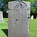 penshurst church, kent (15)c19 slate gravestone of  mary coles +1833; broken lily