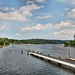 Der Baldeneysee vom Stauwehr aus (Essen-Bredeney) / 27.06.2021