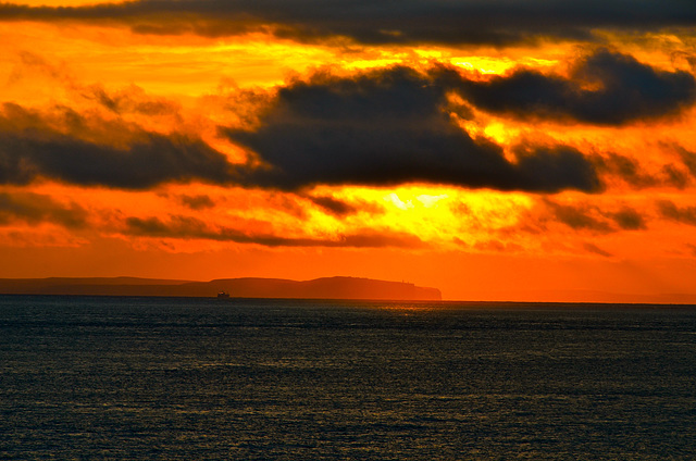 Sunset over the Pentland Firth