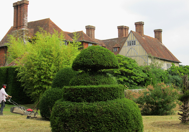 Mowing at Great Dixter.