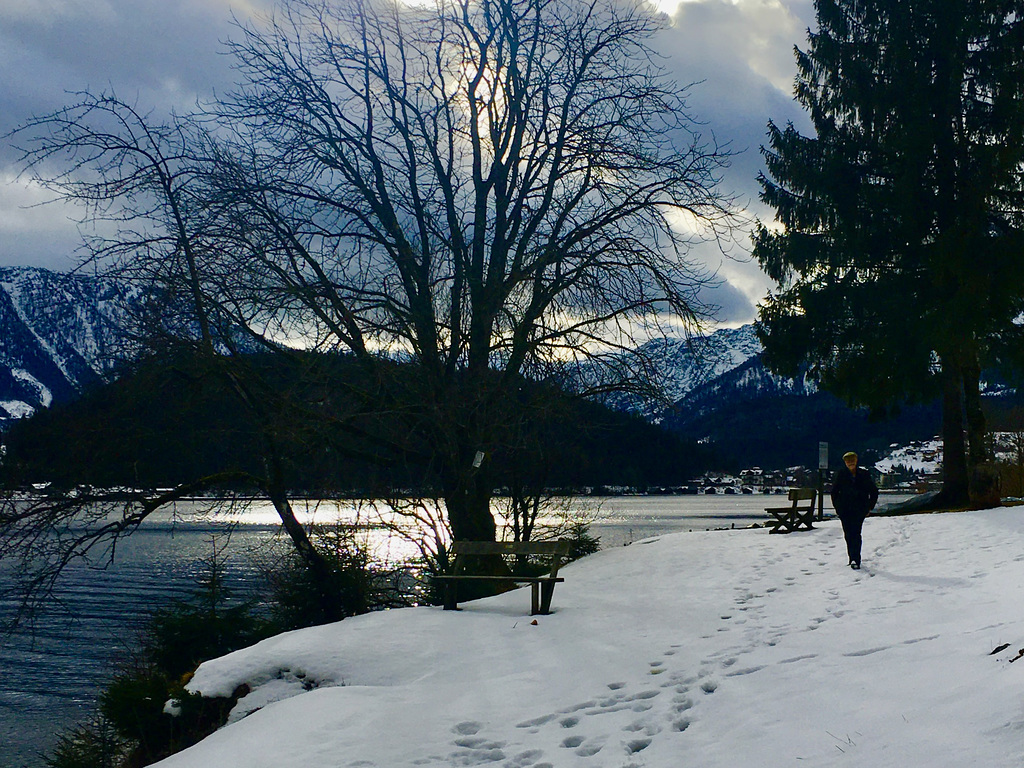 A walk along the lake.