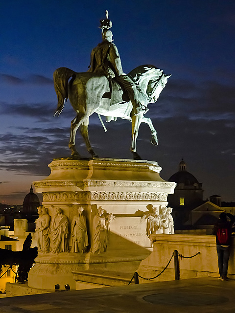 Twilight at Rome - The Vittoriano (Altar of the Fatherland), the monument to Vittorio Emanuele II