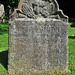 penshurst church, kent (10)c18 gravestone of john grove +1755; cherub, trumpets