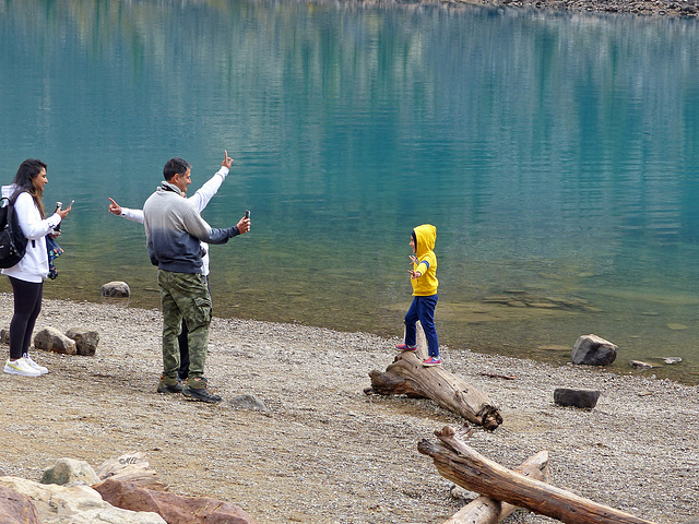 Fotoshooting am Moraine Lake