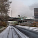 Alsumer Steig mit Werksanlagen der Kokerei Schwelgern (Duisburg-Bruckhausen) / 17.12.2022