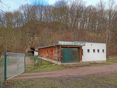 Informationsgebäude zum ehemaligen Kalkbergwerk Miltitz
