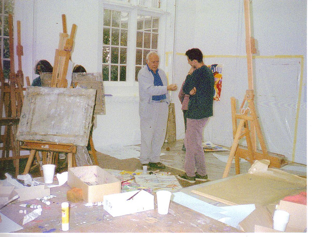 Patrick Heron at Camden Arts Centre,Master Class. 1994.Photograph Kieron Farrow