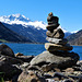 Rocks by a lake in Switzerland