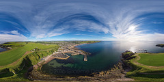 Stonehaven Harbour - Aerial Photosphere 07-07-2016