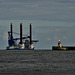 Rounding the pier