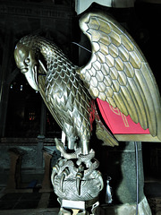 shaldon church, devon, c20, sedding eagle and snake lectern