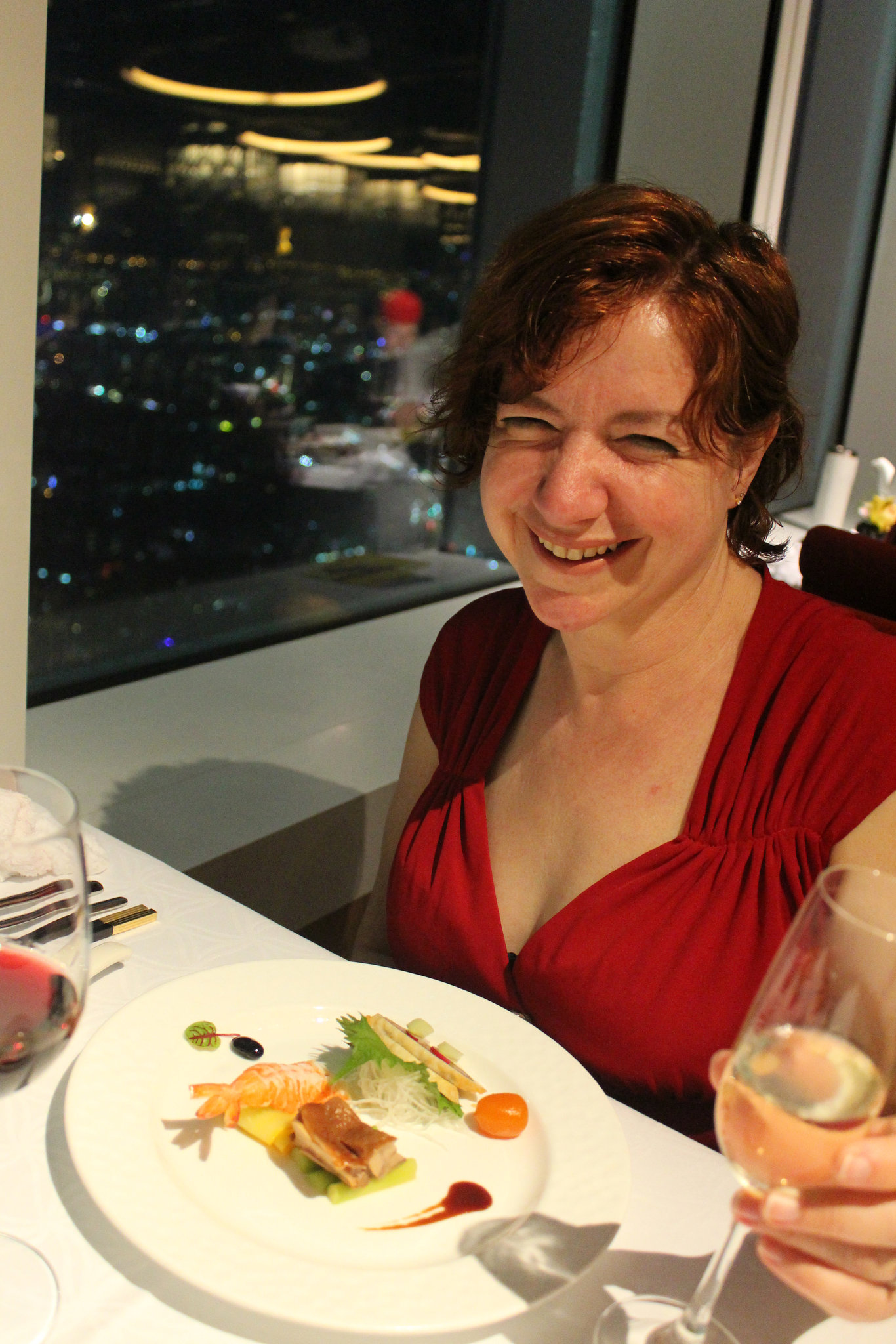 Jo and an Appetizer Plate