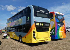 Nottingham 508 and 603 at the ‘BUSES Festival’ Sywell Aerodrome - 7 Aug 2022 (P1120890)