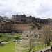 Princes Street Gardens and Edinburgh Castle on the skyline