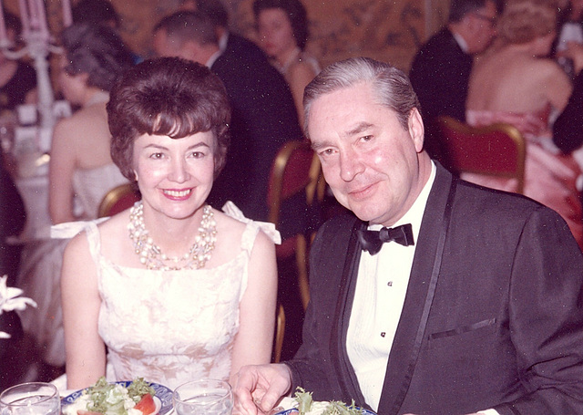 Couple, out on the town.  c. 1965