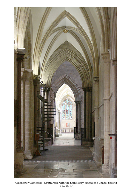 Chichester Cathedral South Aisle 11 2 2019