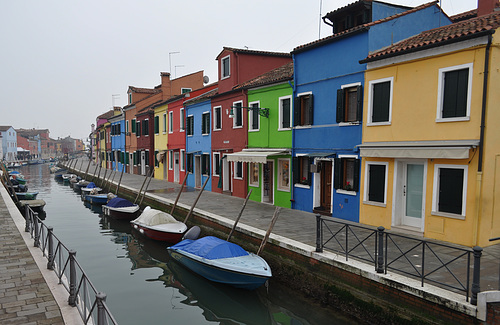Maisons colorées de l'ile de Burano