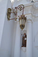 Bolivia, Left Lantern at the Entrance to the Cathedral of Our Lady of Copacabana