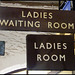 Ladies Waiting Room signs