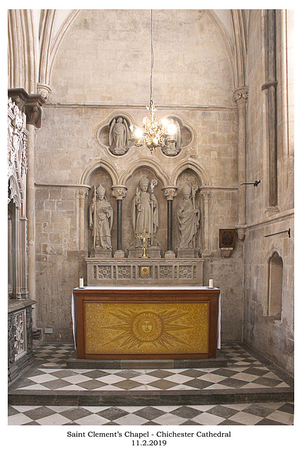 Chichester Cathedral St Clement's Chapel 11 2 2019