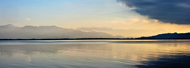 Blick vom Lindenhofpark über den Bodensee