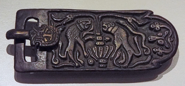 Fixed Buckle-Plate with Mould-Cast Decoration in the Archaeological Museum of Madrid, October 2022