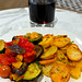 Fried potatoes with vegetables